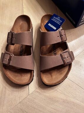 Birkenstock Arizona BS Sandals in Tobacco Brown size womens 7- mens 5 NWT